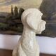 Large poodle, glazed ceramic dog, 1920s-30s
