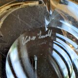 Val Saint Lambert Blown Crystal Ashtray / Pocket Tray (Vintage)