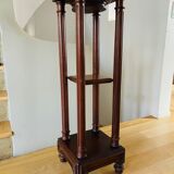 High pedestal table in solid wood