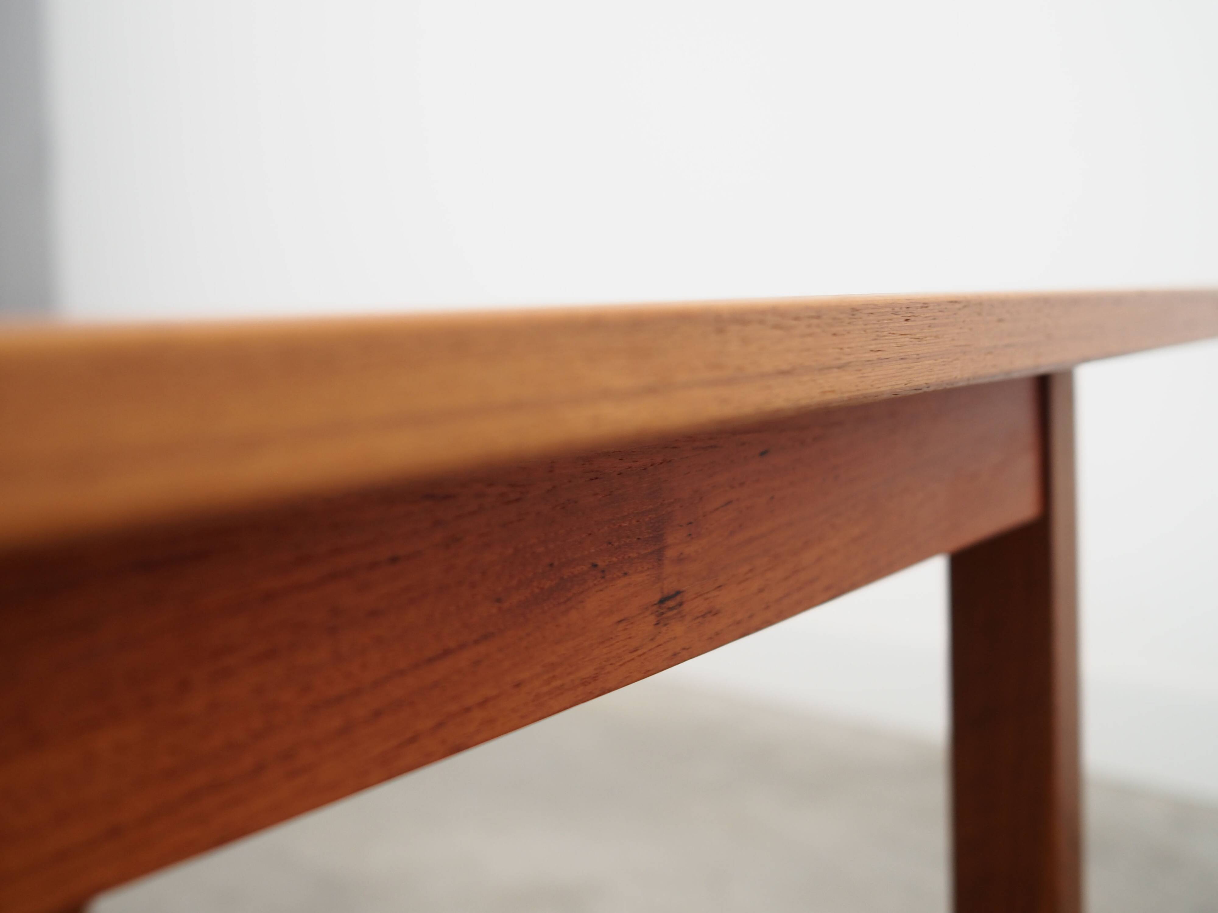 Teak coffee table, Danish design, 1970s, production: Denmark
