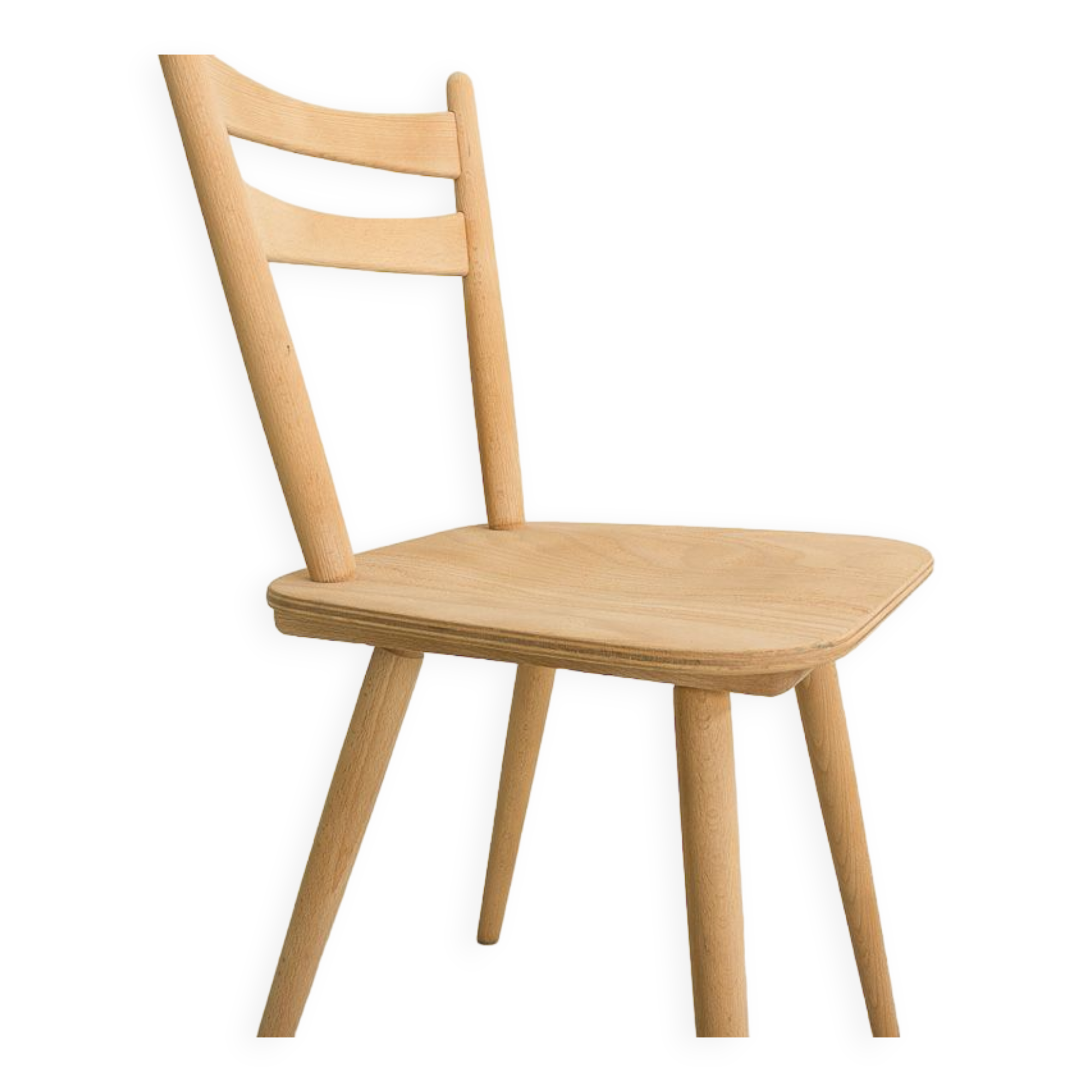 Set of 3 bistro chairs, entirely sandblasted