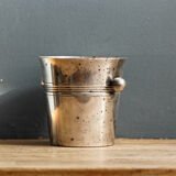 Silver metal ice bucket