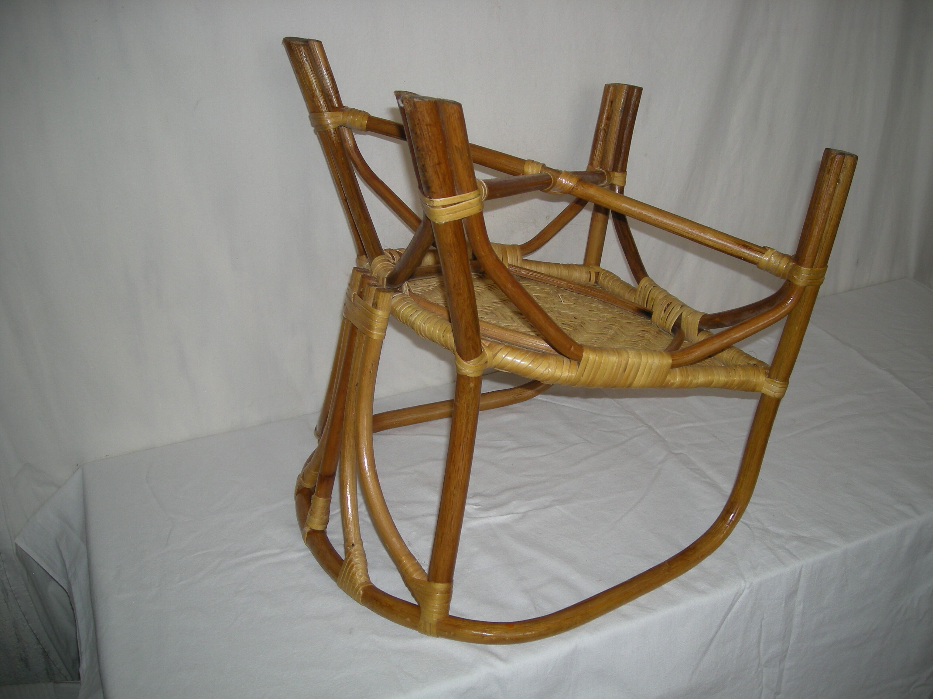 Rattan bamboo armchair child of the 50s - 60s