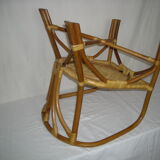 Rattan bamboo armchair child of the 50s - 60s