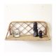 Rattan wall shelf