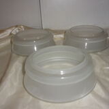 Set of 3 old cup globes