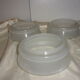Set of 3 old cup globes