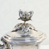 Theiere pourer in solid silver handle in ebene minerve martial fray 19th