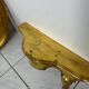 Vintage oval mirror Deknudt plus matching console