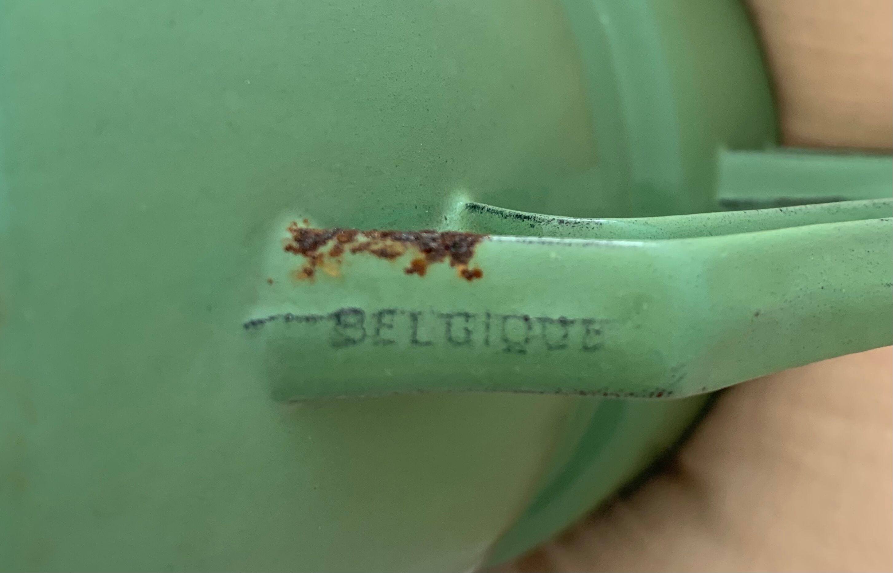 Enamelled cast iron pitcher 1950