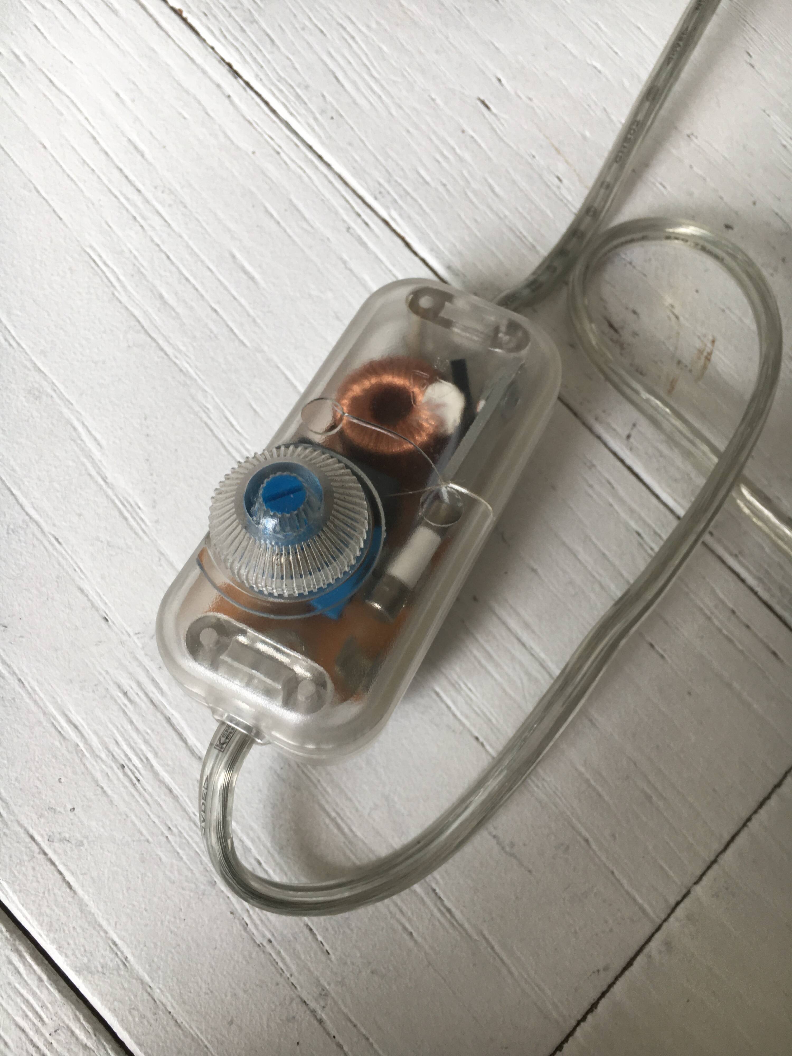 Gerhard Berg. Table lamp, "berg table", northern lighting, 1990s/2000s, plexiglass.