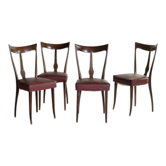 Italian Dinning Chairs, 1950's, set of 4