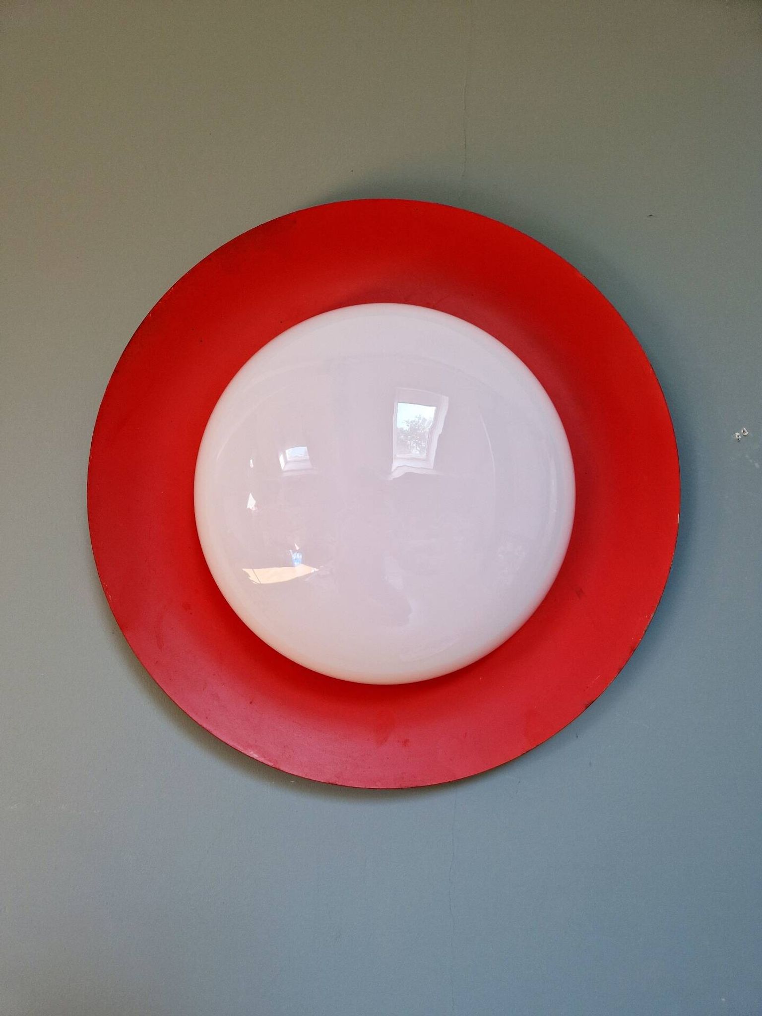 Paire d'appliques murales Space Age orange XXL, 1960
