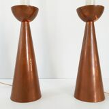 Pair of 1960 lamps signed M.D
