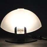 Pair of Italian midcentury table lamps by F. Fabbian, frosted glass, 1980s