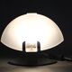 Pair of Italian midcentury table lamps by F. Fabbian, frosted glass, 1980s