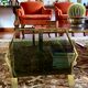 Modern brass magazine rack,  Italy 1970