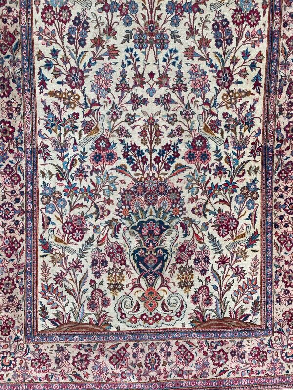 Ancient Persian rug Kashan 128x212 cm