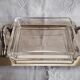 Art deco glass and silver metal butter dish