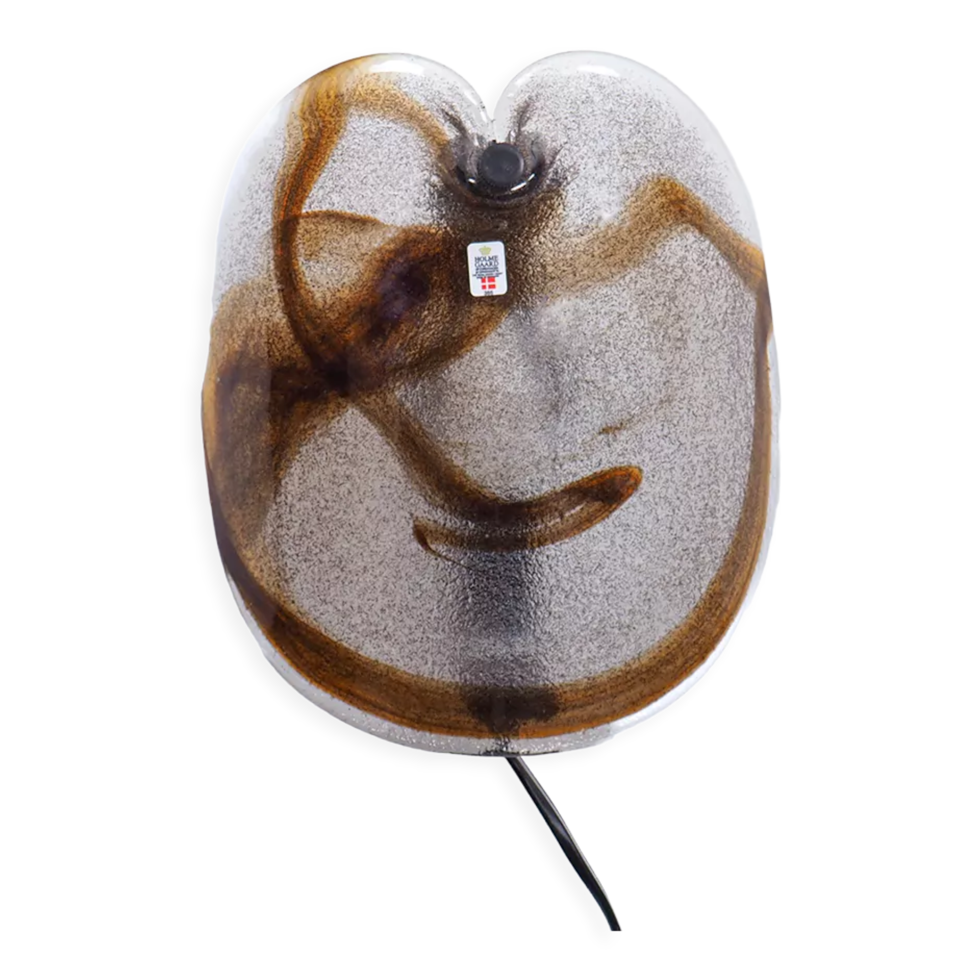 Per Lütken glass wall lamp for Holmegaard, 1970s