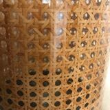 Lucite and brass magazine rack