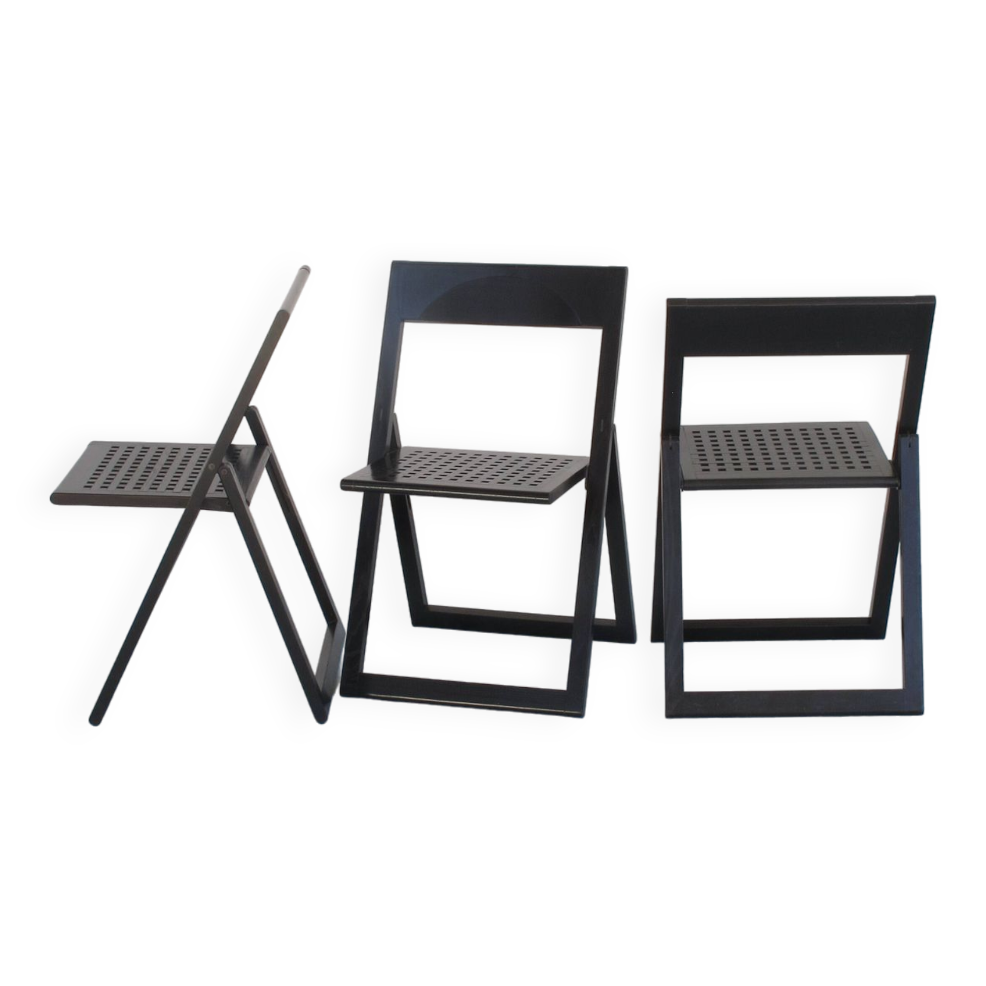 Three Pliaviva folding chairs by Marc Berthier and Alain Chauvel for Magis Italy 1980