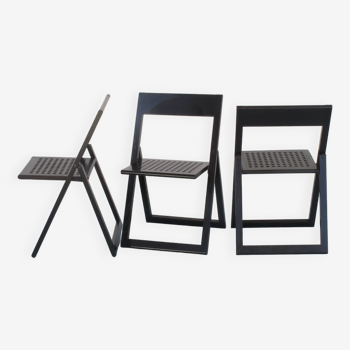 Three Pliaviva folding chairs by Marc Berthier and Alain Chauvel for Magis Italy 1980