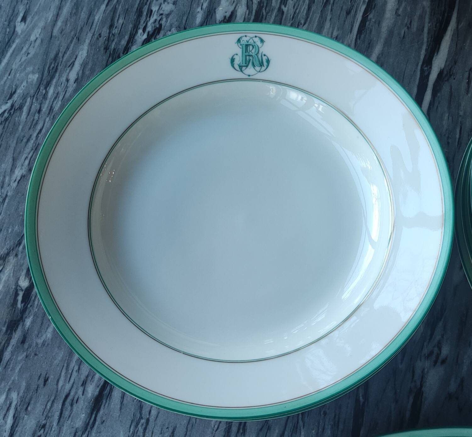 Old Paris Porcelain Dinnerware Set/R monogram
