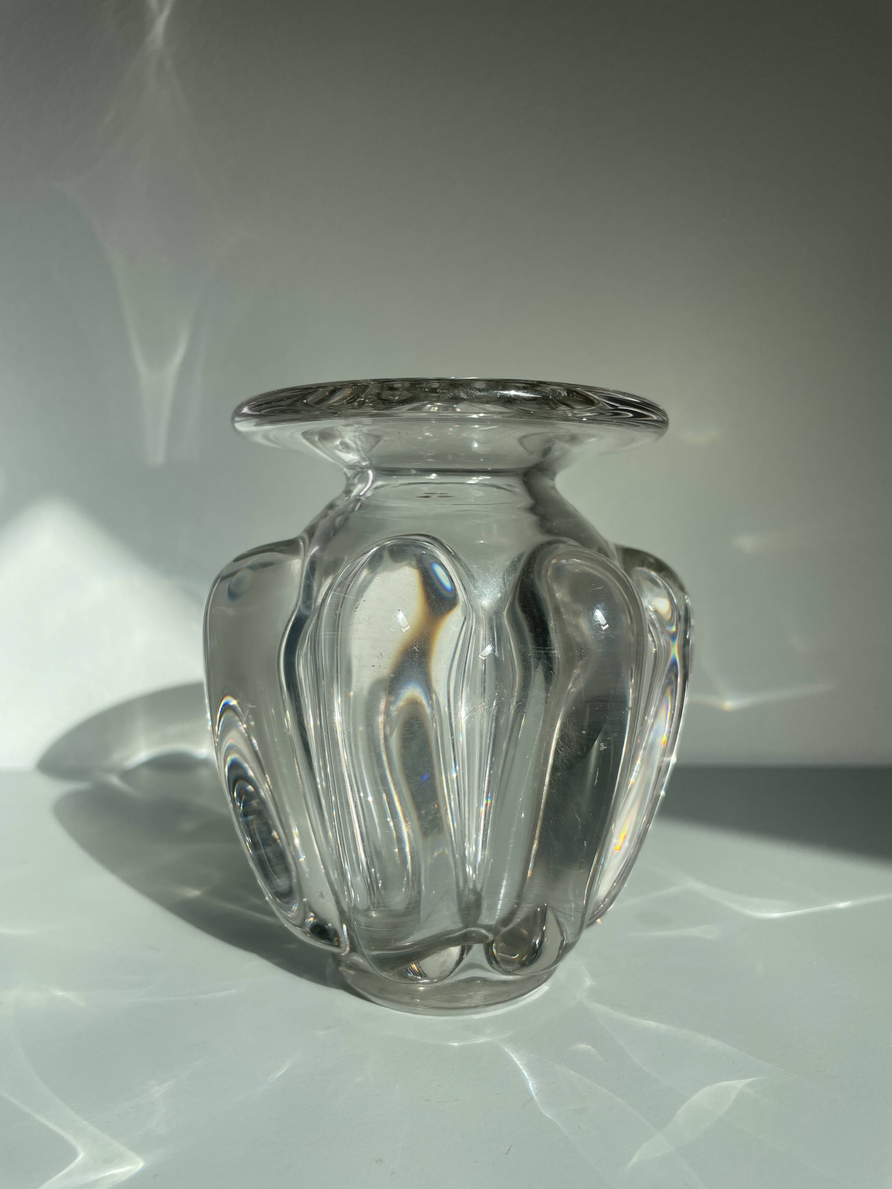 Small Baccarat style crystal vase