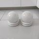 pair of 1980s wall sconces in metal and opaline