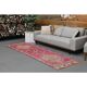 Vintage Turkish Hand-Knotted Wool Cotton Pink Runner Rug 95x309