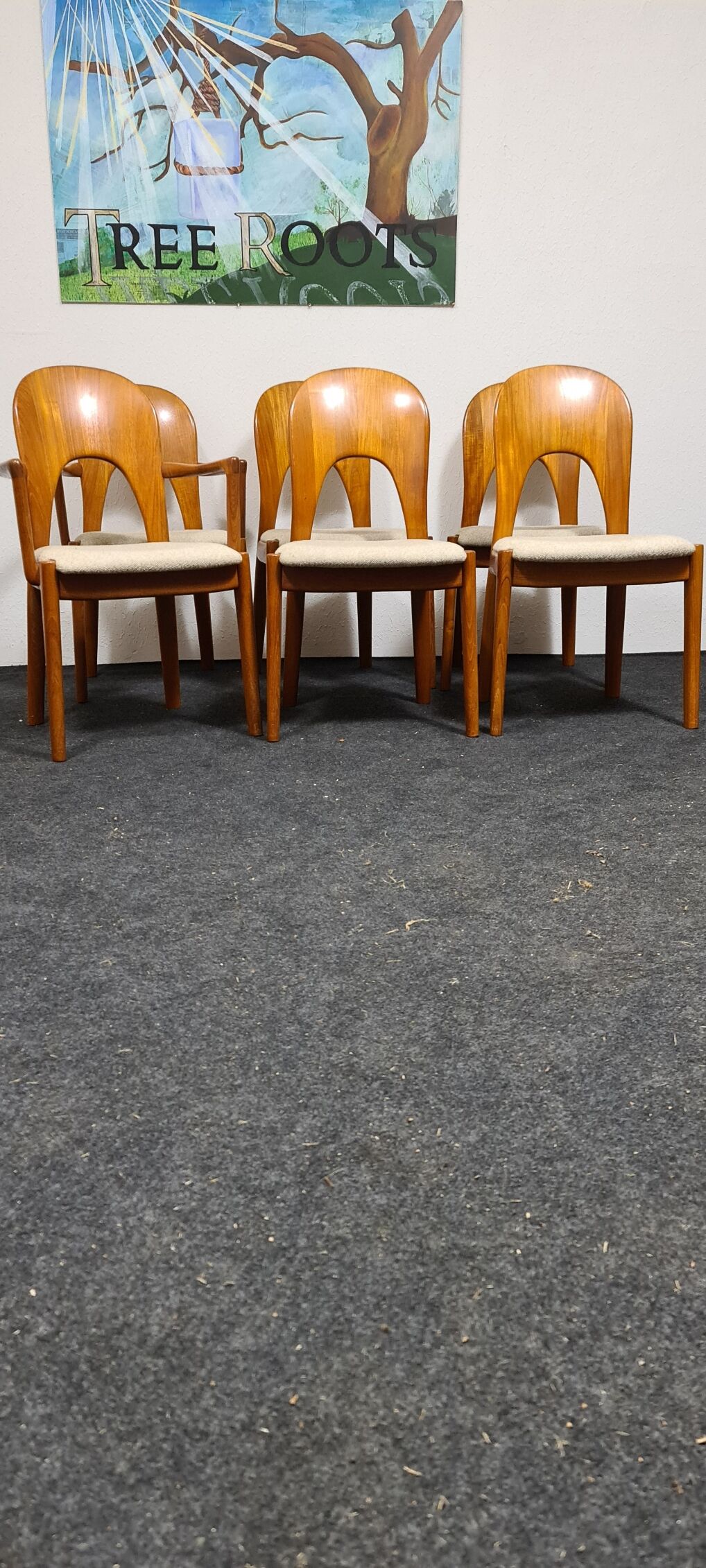 Set of 6 chairs by Niels Keofoed for Hornslet