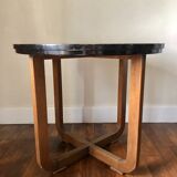 Round table or art deco pedestal table 1930