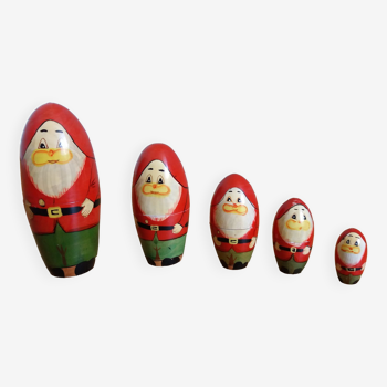 Russian nesting dolls Matryoshka Santa Claus