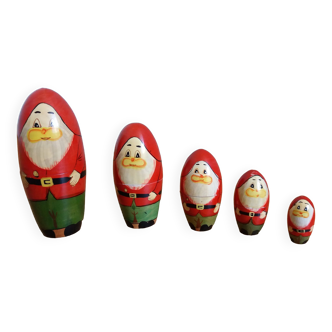 Russian nesting dolls Matryoshka Santa Claus