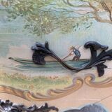 Chest of drawers Louis XV style painted woodwork