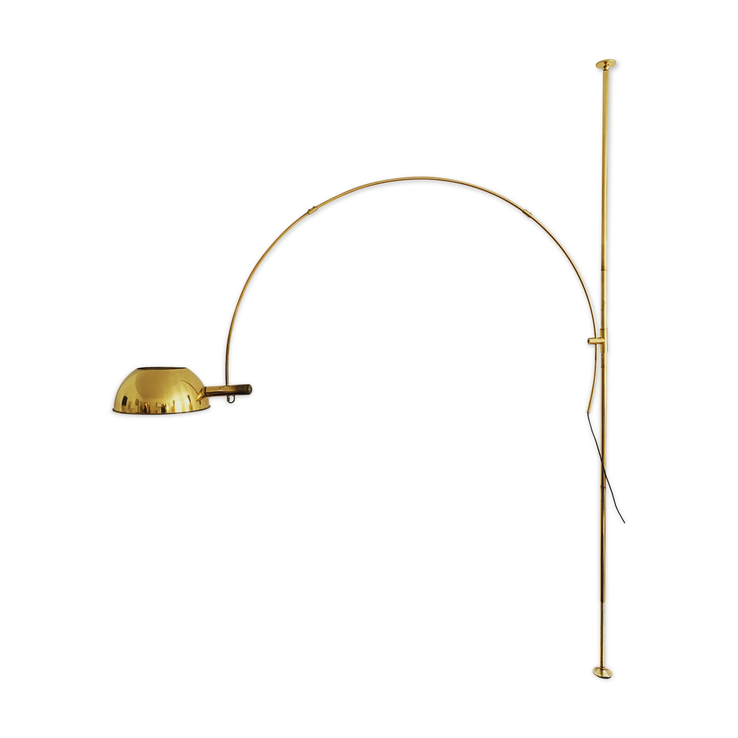 Mid-Century Modern brass BOCA arc lamp by Florian Schulz