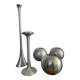 Set of 5 vintage IKEA aluminum candle holders