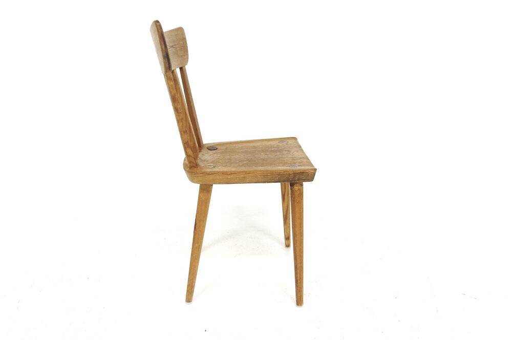 Set of 4 Scandinavian "Sportstugemöbler" chairs, Göran Malmvall, Sweden, 1950