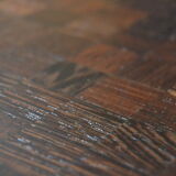 Table low marquetry in wenge