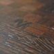 Table low marquetry in wenge