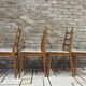 Set of 4 vintage Welzel chairs in 1970s Scandinavian style.