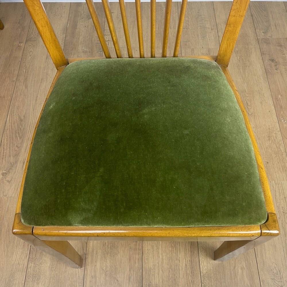 Duo of 50s Scandinavian style bar chairs