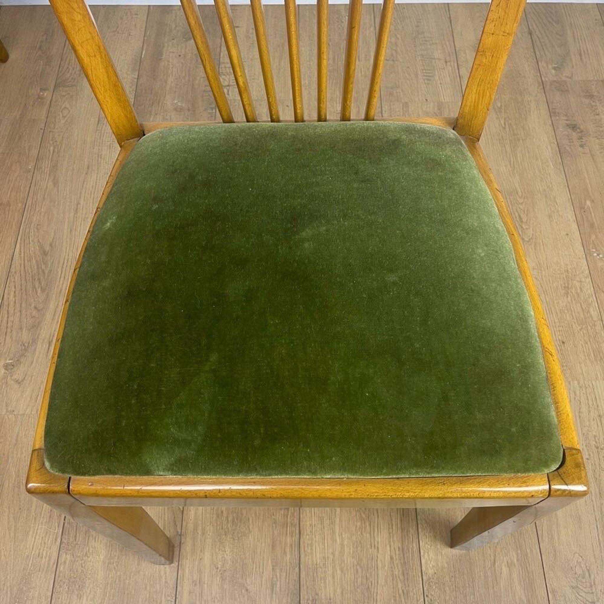 Duo de chaises à barreaux style scandinave années 50