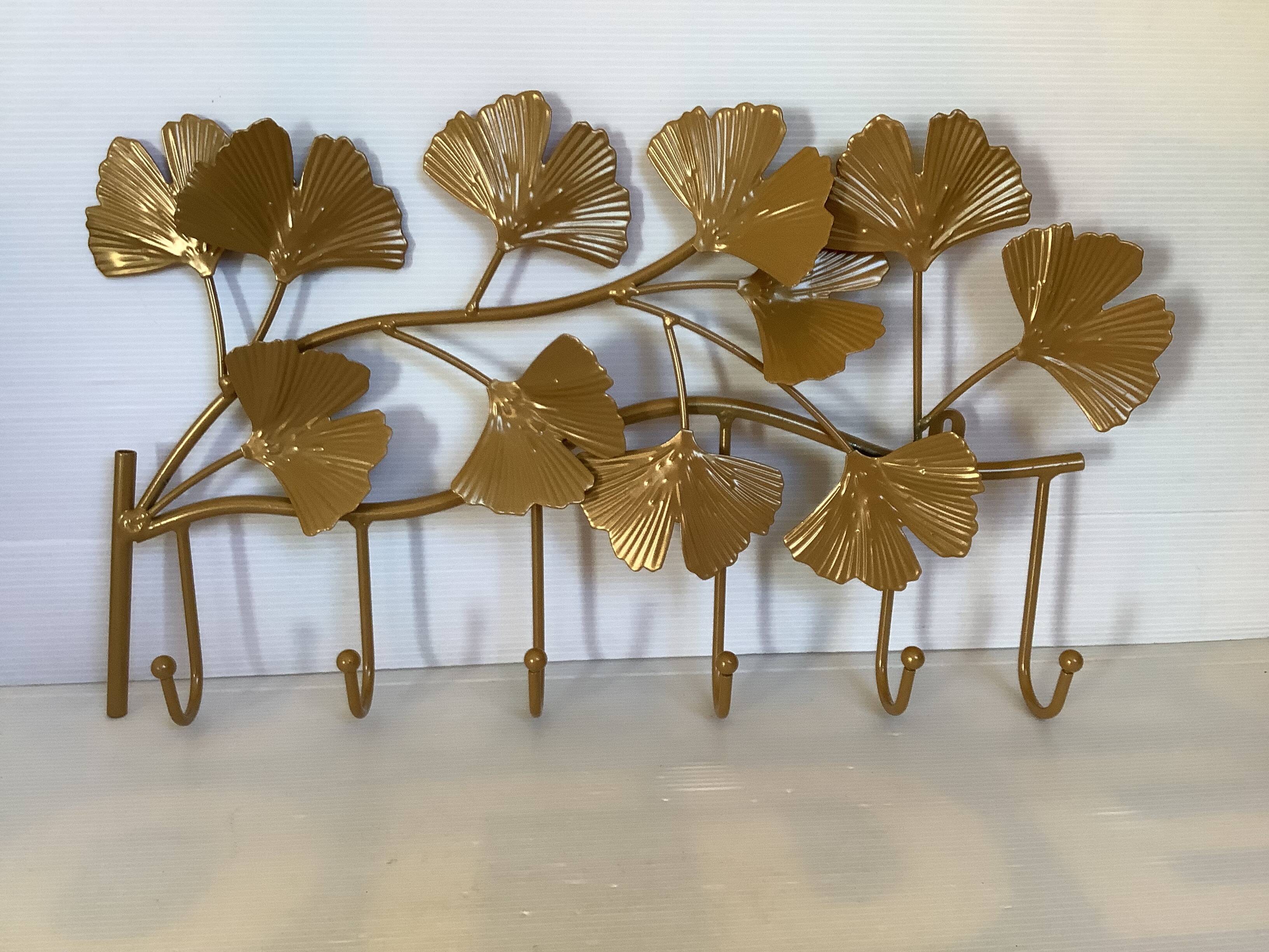 Ginkgo leaf coat rack