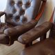 Norwegian Easy Chairs in Leather by Jon Hjortdal, Velledalen. Set of 2.
