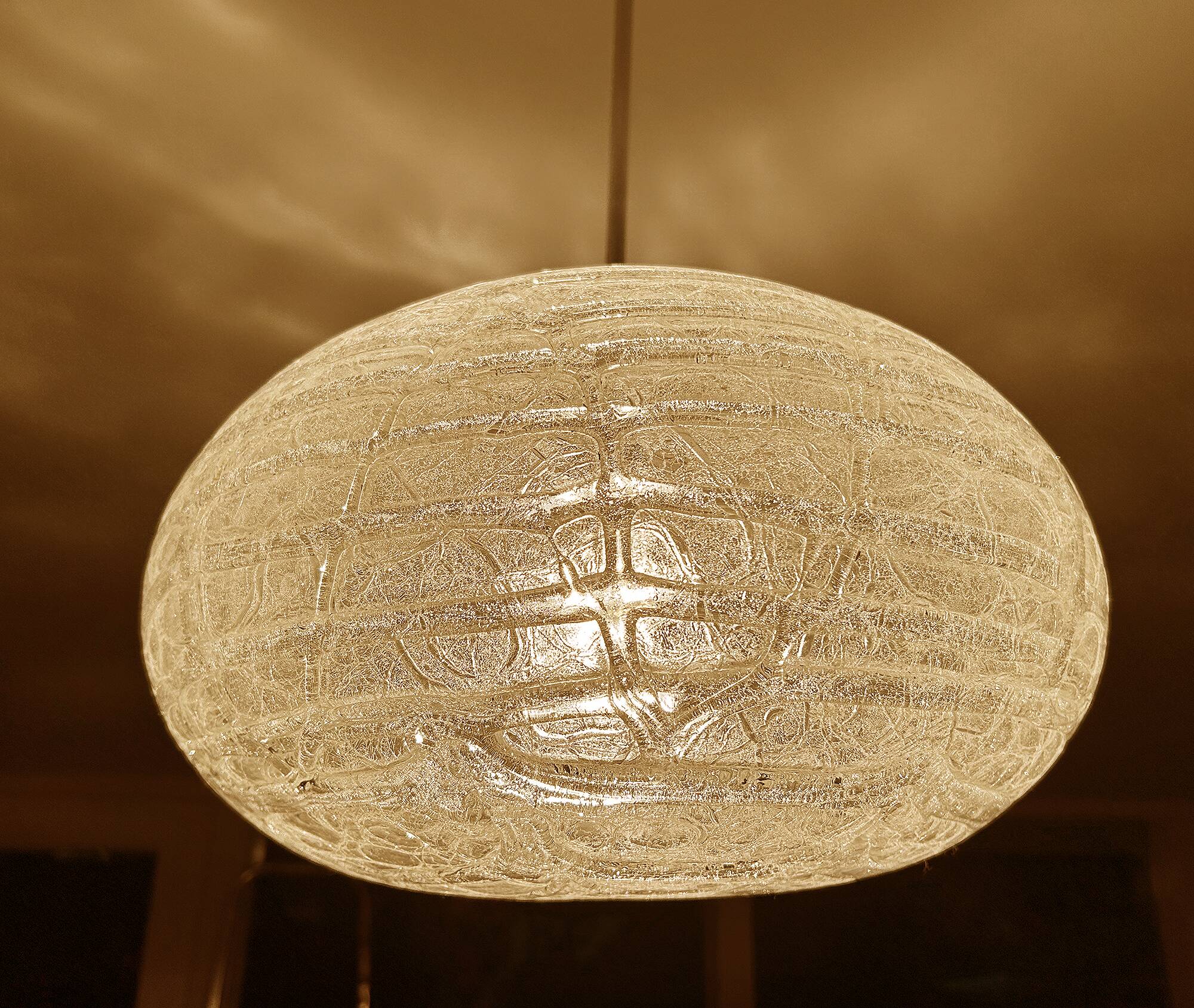 Vintage Murano Glass Pendant Light, 70s