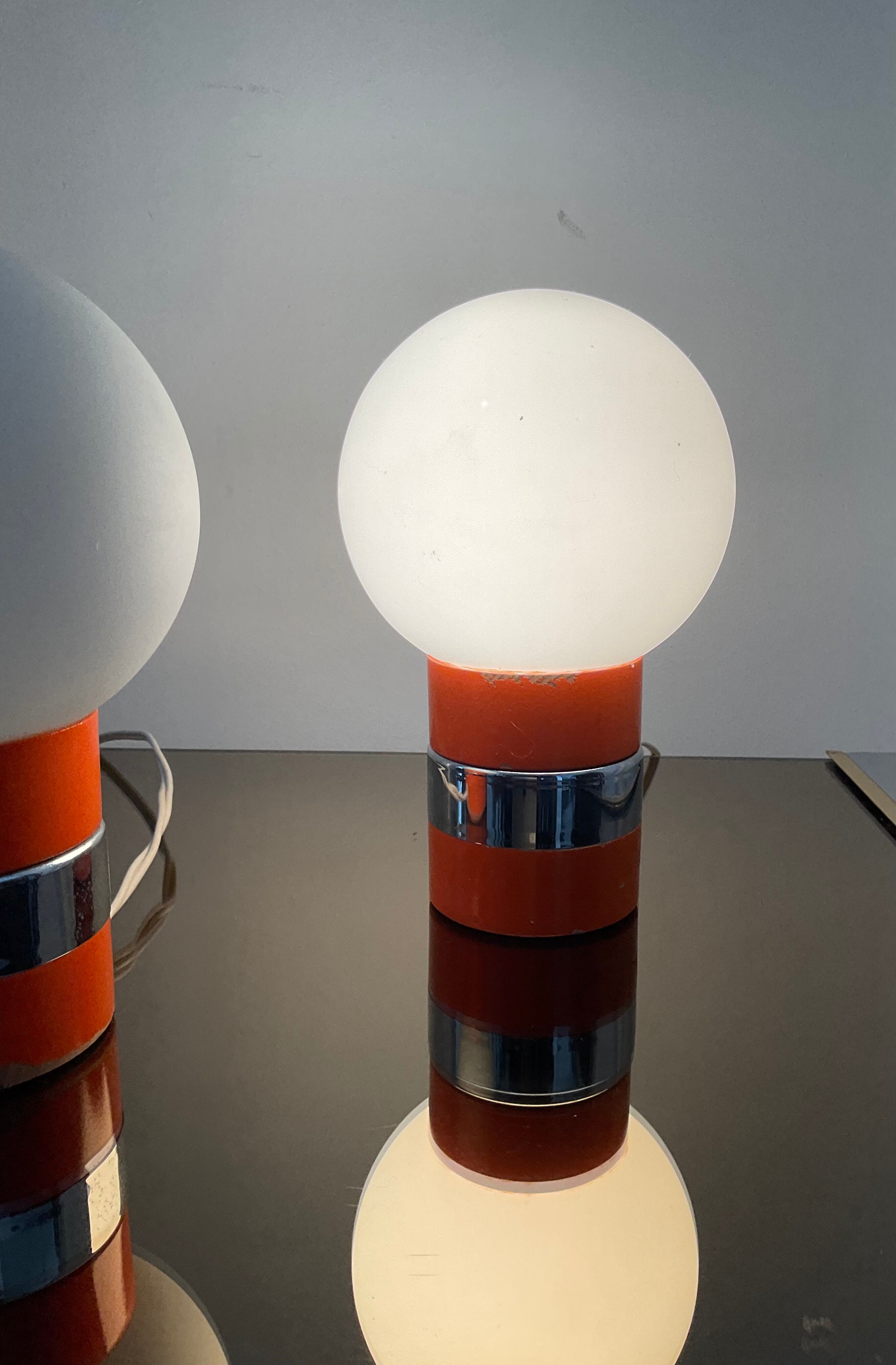 Paire de lampes space age des années 60/70