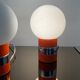 Paire de lampes space age des années 60/70