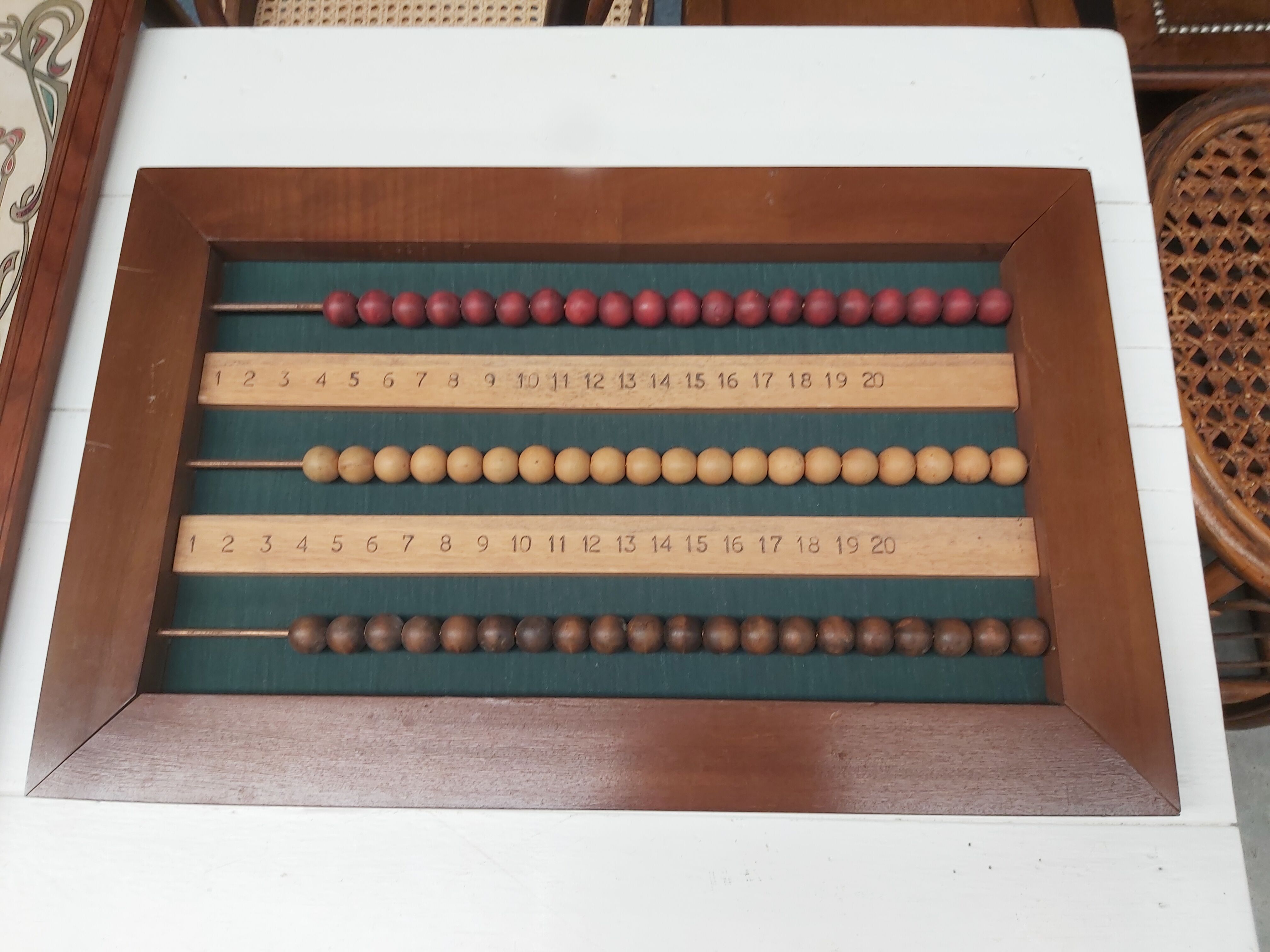 Vintage billiard marker abacus